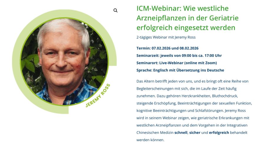 ICM-Masterclass mit Jeremy Ross 07.02. - 08.02.2026